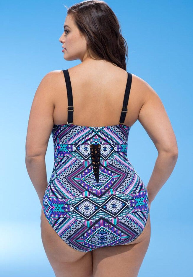 Mastermind Kaleidoscope Underwire Swimsuit, , on-hover image number null