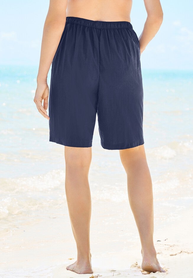 Taslon® Swim Board Shorts with Built-In Brief, , on-hover image number null