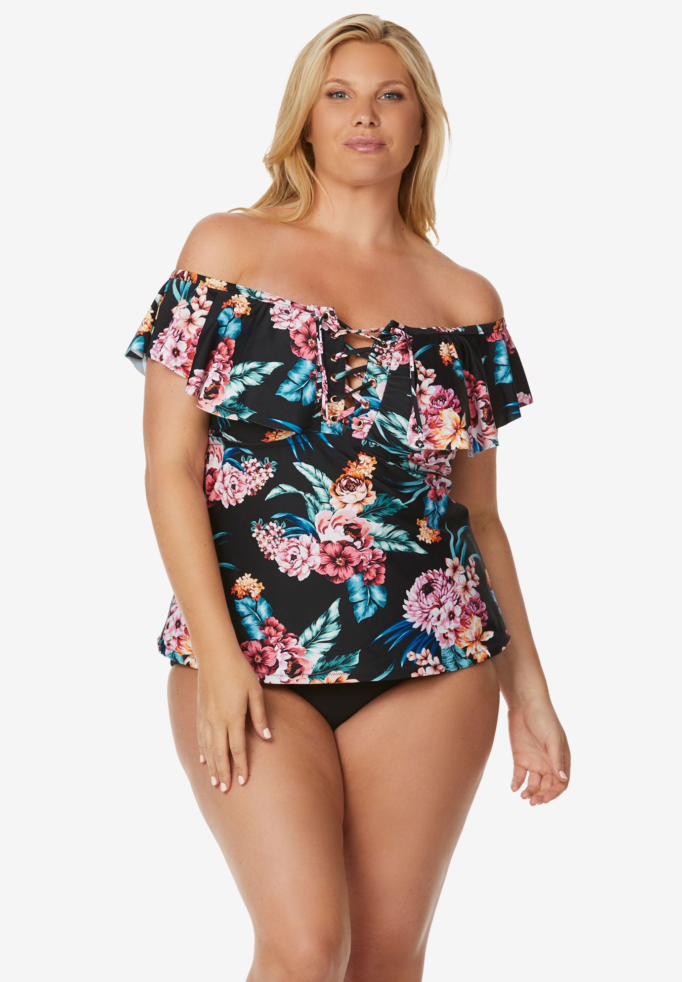 Flounce tankini top top