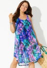 Quincy Mesh High Low Cover Up Tunic, , alternate image number null
