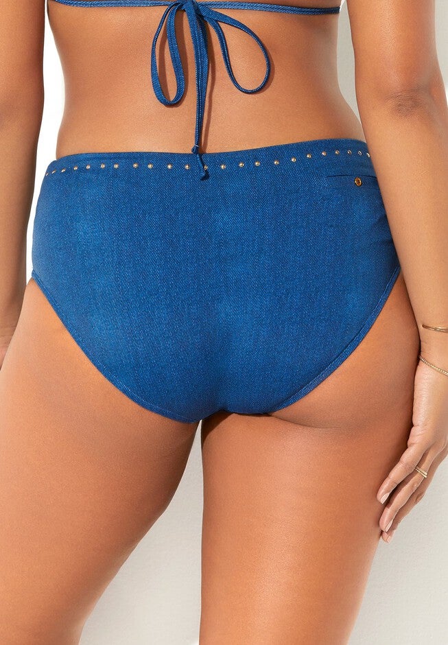 Revere High Waist Bikini Bottom, , on-hover image number 1