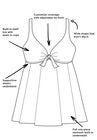 Longitude Tie Front Swimdress, , alternate image number null