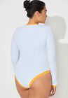 Camille Kostek Blue Crush Long Sleeve One Piece, , alternate image number null