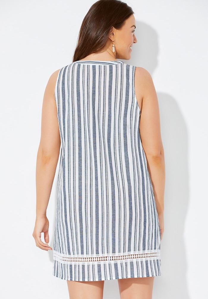 Skye Milan V-Neck Cover Up Dress, , on-hover image number 1