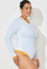 Camille Kostek Blue Crush Long Sleeve One Piece, , alternate image number null