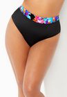 High Waist Bikini Bottom, BLOOMING FLORAL, hi-res image number null