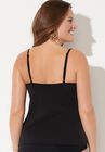 Sweetheart Tie Front Tankini Top, , on-hover image number null