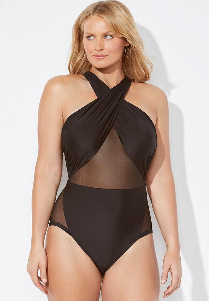 all mesh swimsuit