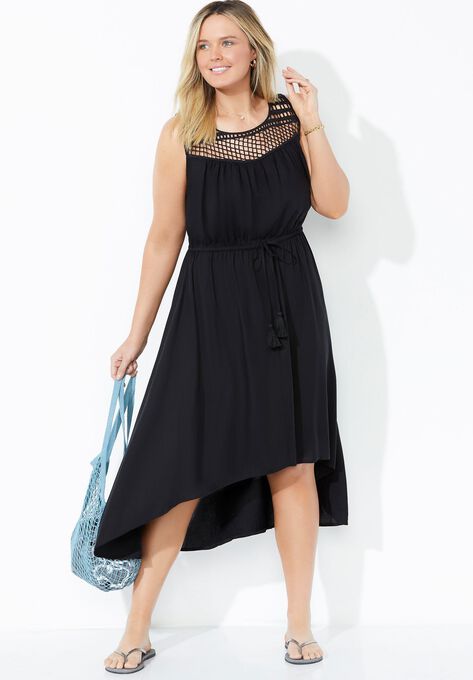 Ella Crochet High Low Dress, , alternate image number null
