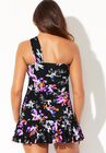 One Shoulder Swimdress, , on-hover image number null