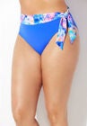 Shirred High Waist Bikini Bottom, , alternate image number null