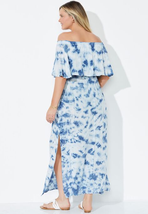 Portia Bandeau Cover Up Maxi Dress, , on-hover image number null
