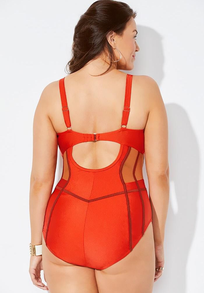 GabiFresh x Swimsuits For All Blaze Underwire One Piece Swimsuit, , on-hover image number 1