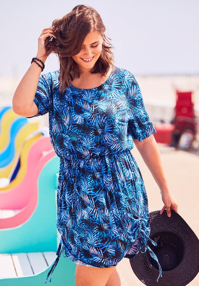 Tie-Waist Swim Coverup, , alternate image number 2