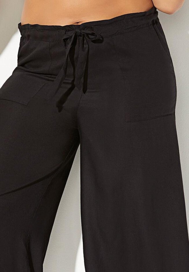 Cropped Beach Pant with Elastic Waist, , alternate image number null