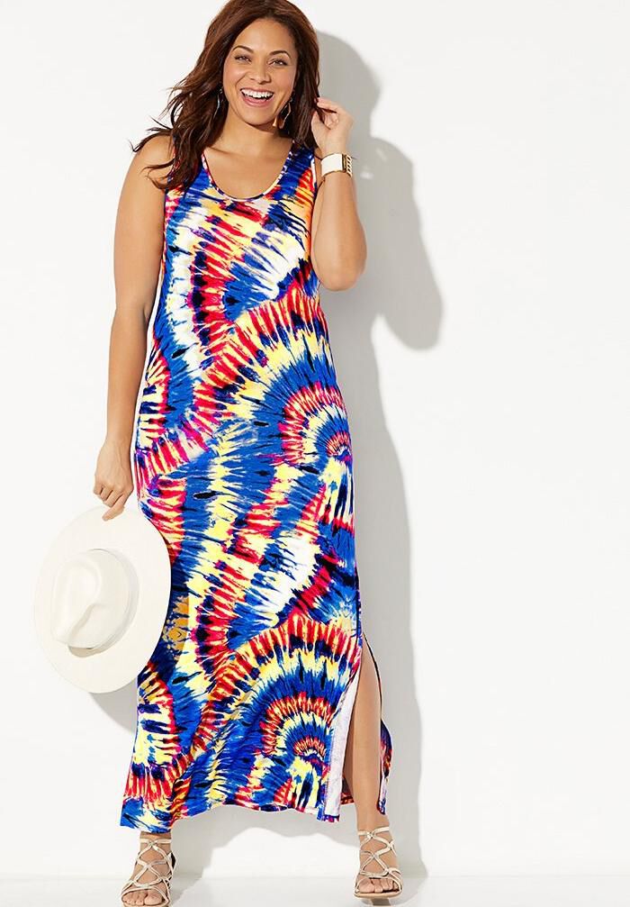 tie dye plus size swimwear