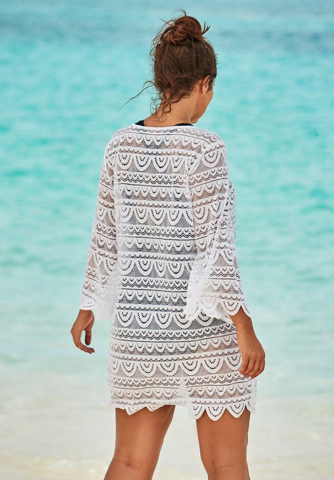 Scallop Lace Cover Up, , on-hover image number 1