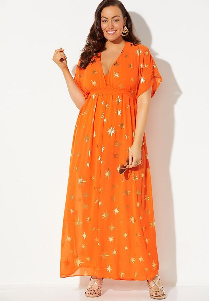 maxi swim cover up plus size