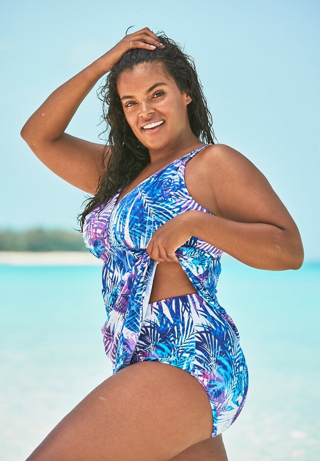 Two-Piece Swim Dress, , alternate image number null