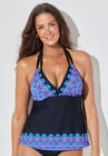 Apron Halter Tankini Top, FIESTA, hi-res image number null