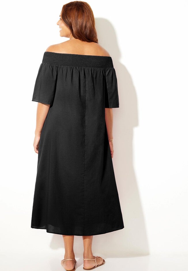 Amanda Smocked Bandeau Maxi Dress, , on-hover image number 1