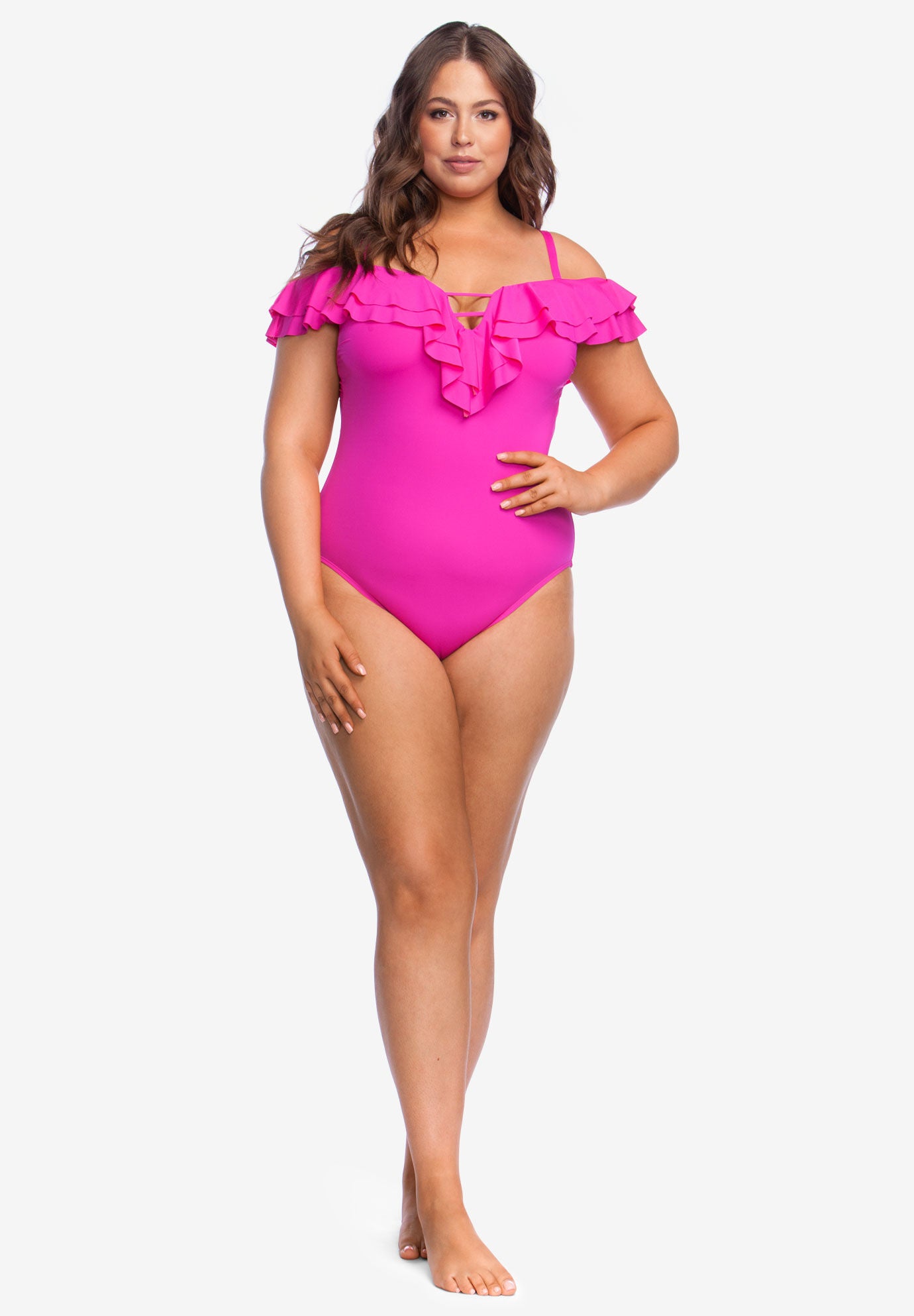 kenneth cole reaction plus size swimwear