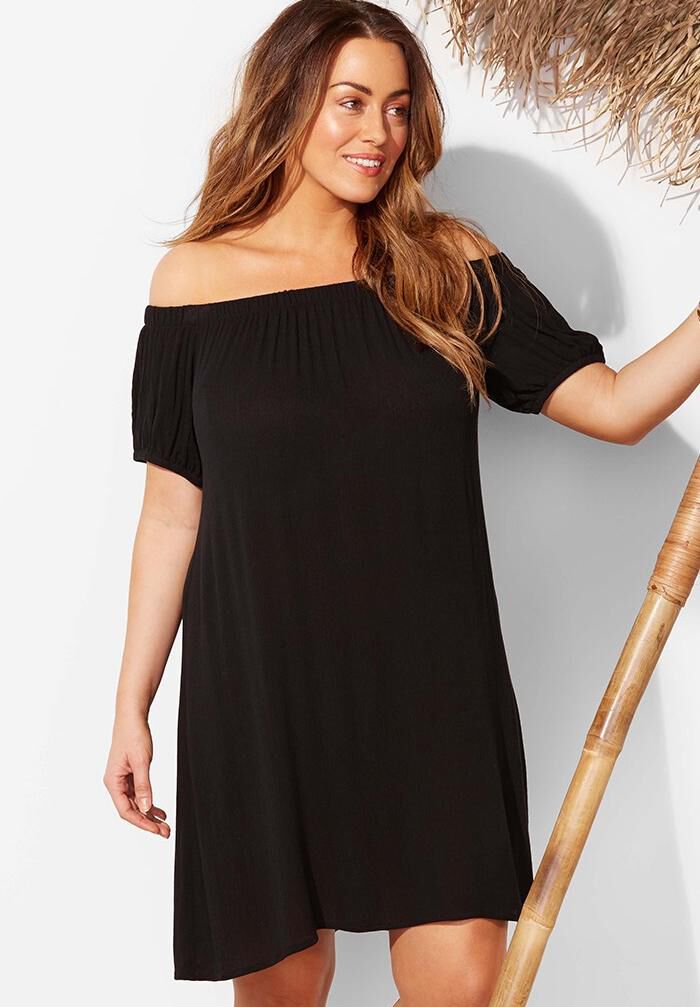 off the shoulder cover up dress