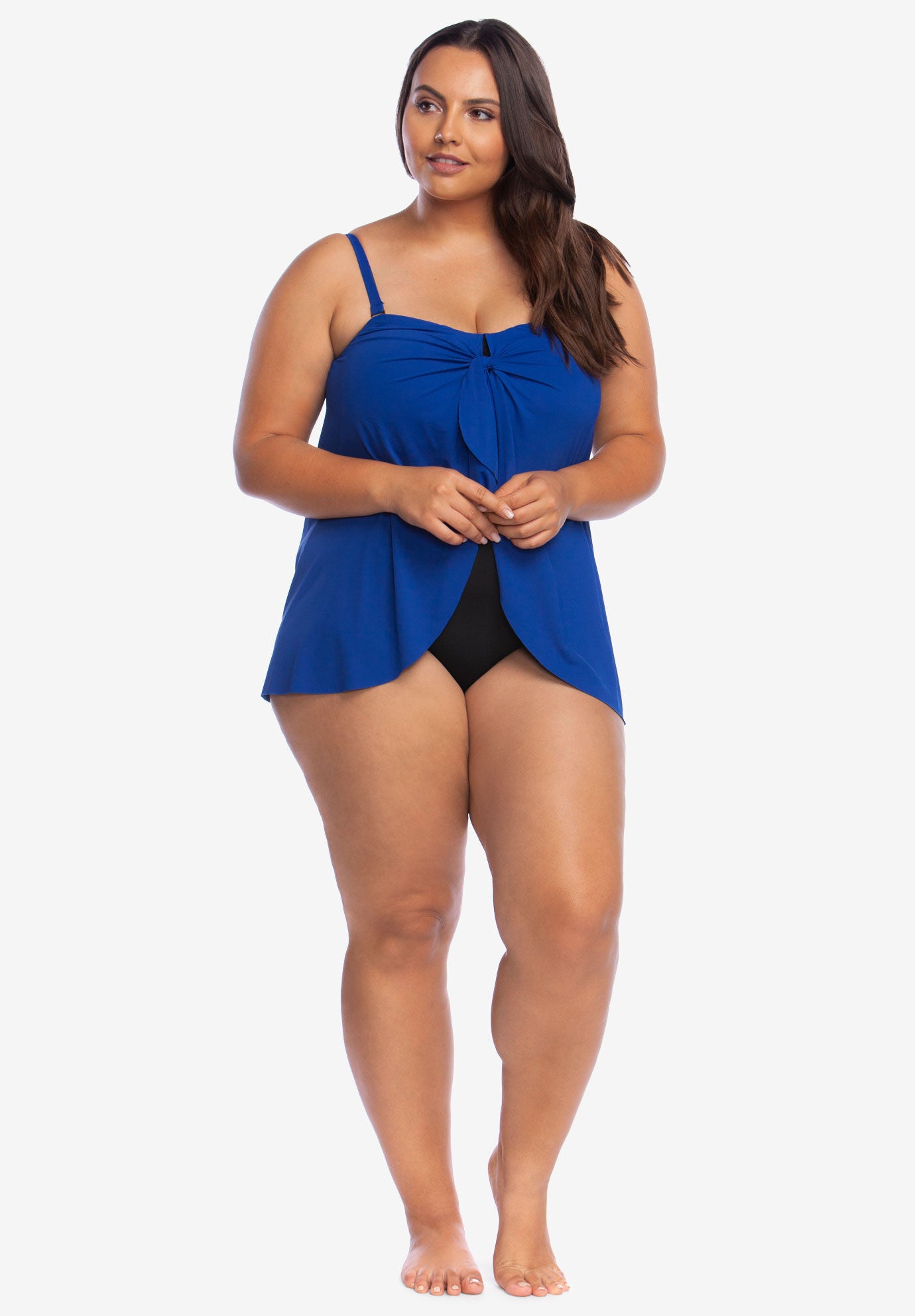 Chaps one piece bathing suits discount