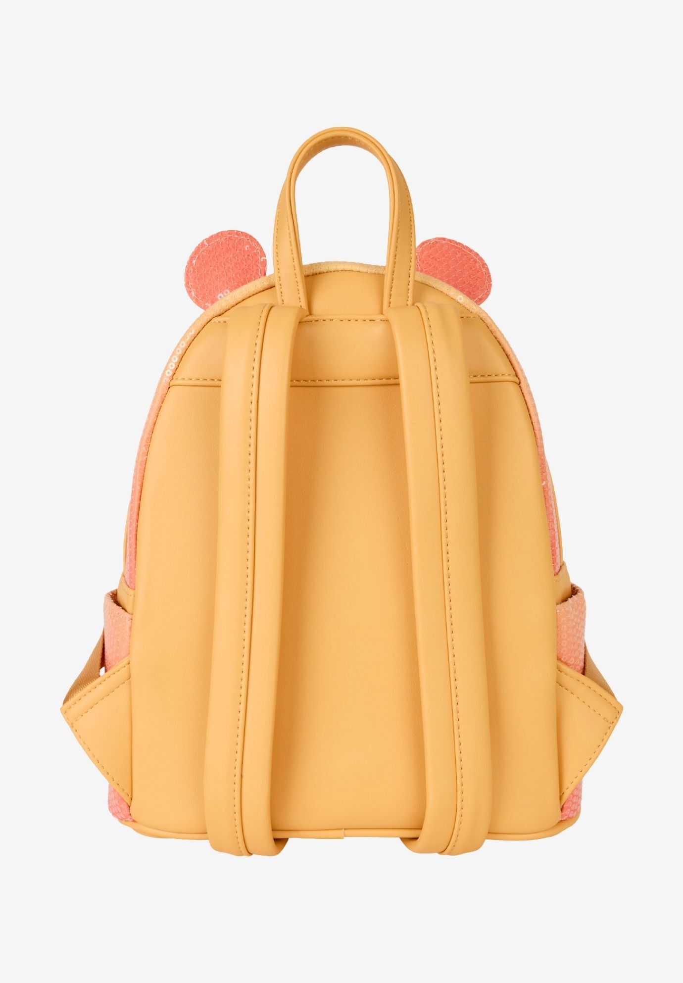 Loungefly x Disney Winnie the Pooh Sequin & Glitter Mini Backpack, ORANGE, on-hover image number 1