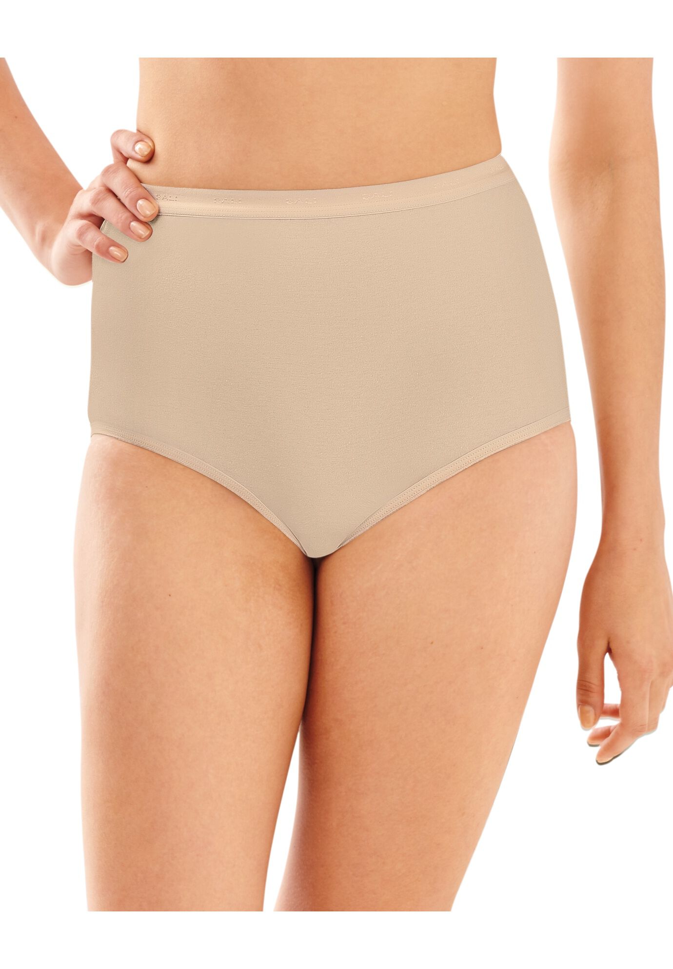 Full-Cut-Fit Stretch Cotton Brief DF2324, SOFT TAUPE, hi-res image number 0