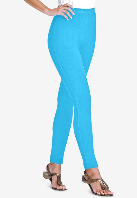 Stretch Cotton Legging, PARADISE BLUE, hi-res image number null
