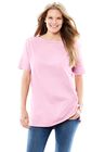 Perfect Short-Sleeve Boatneck Tunic, , alternate image number null