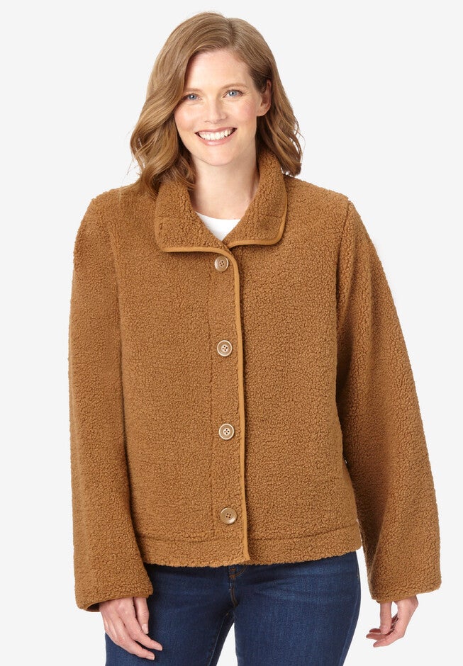 2-in-1 Zip-Off Berber/Quilted Jacket, , alternate image number null