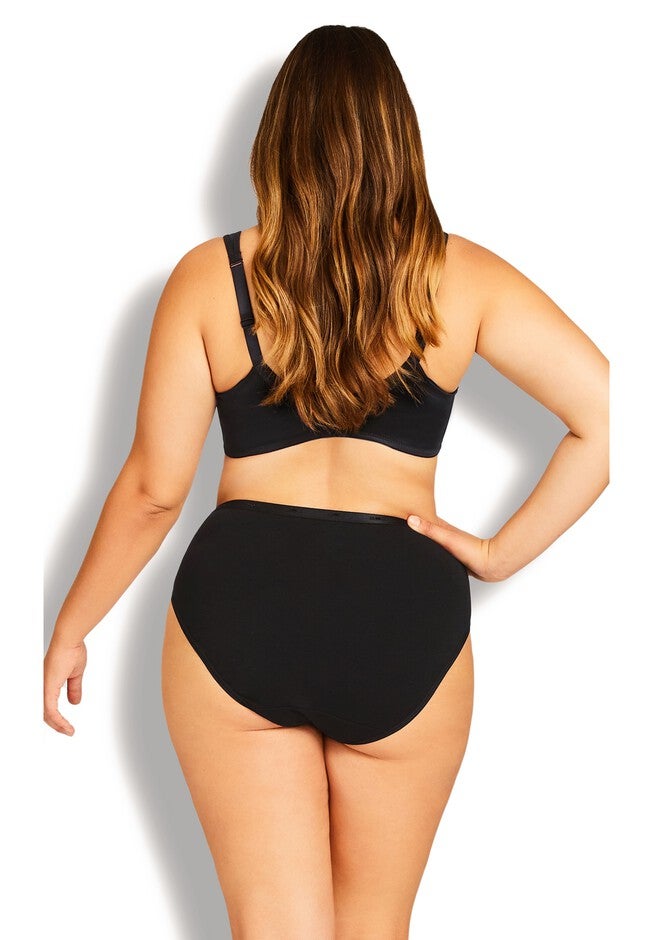Basic Hi Cut Brief 3 Pack, BLACK, on-hover image number null