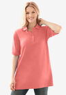 Short-Sleeve Polo Tunic, , hi-res image number null