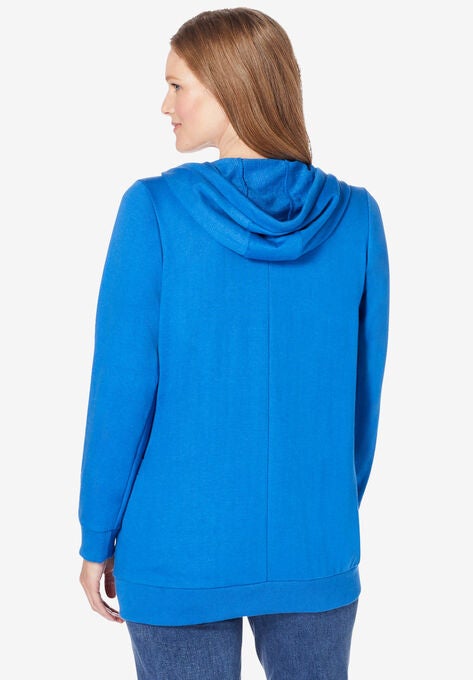Zip Front Hoodie Jacket, , on-hover image number null