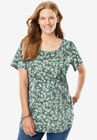 Perfect Short-Sleeve Scoopneck Tee, , alternate image number null