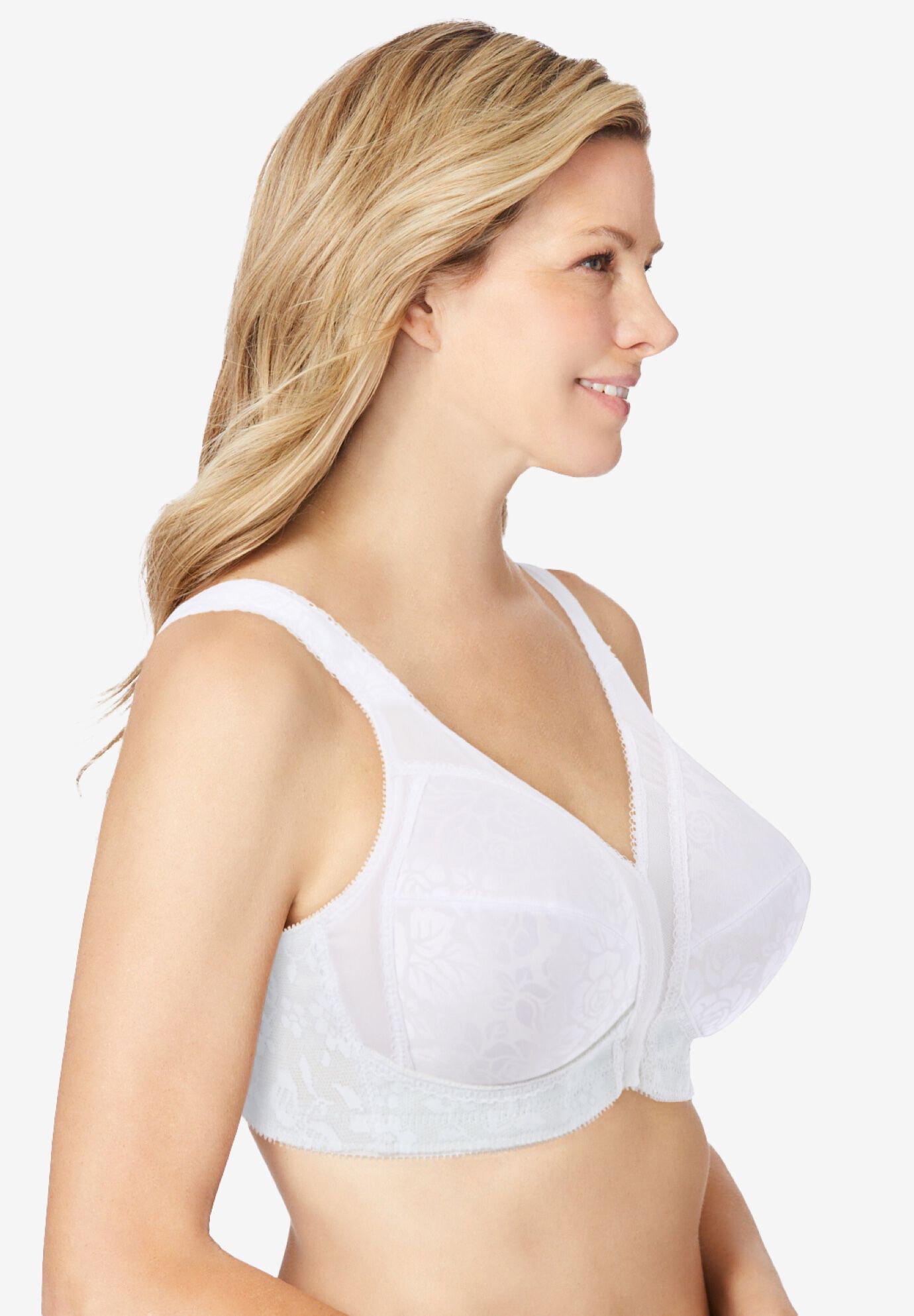 Playtex&reg; 18 Hour Ultimate Shoulder Comfort Wireless Bra 4693, WHITE, alternate image number 2