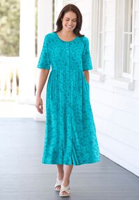 eloquii elements women's plus puff sleeve denim jacket dress curvesbyzo_ on LTK