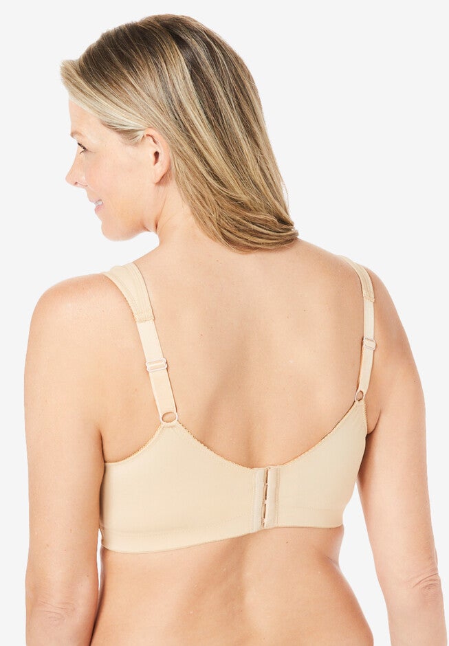 Wireless Microfiber T-Shirt Bra, NUDE, on-hover image number 1