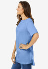 Perfect Short-Sleeve Boatneck Tunic, , alternate image number null