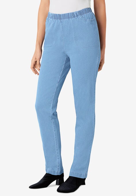 Straight Leg Fineline Jean, LIGHT STONEWASH, hi-res image number null