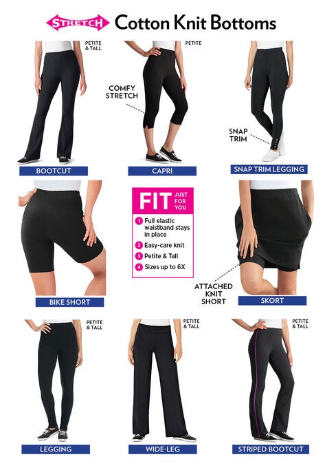 Stretch Cotton Bootcut Yoga Pant, , alternate image number null