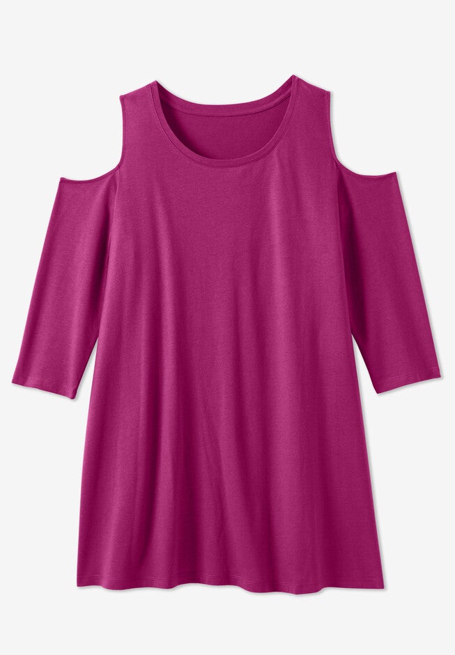 Cold Shoulder Tunic, , alternate image number null