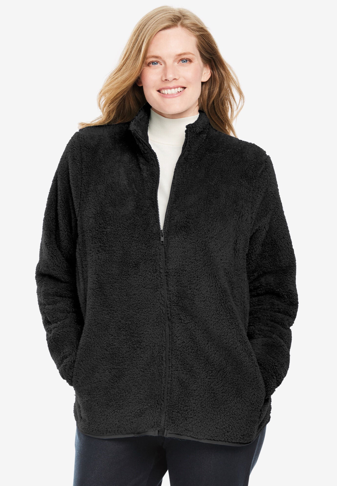 Fluffy Fleece Jacket Fullbeauty Outlet