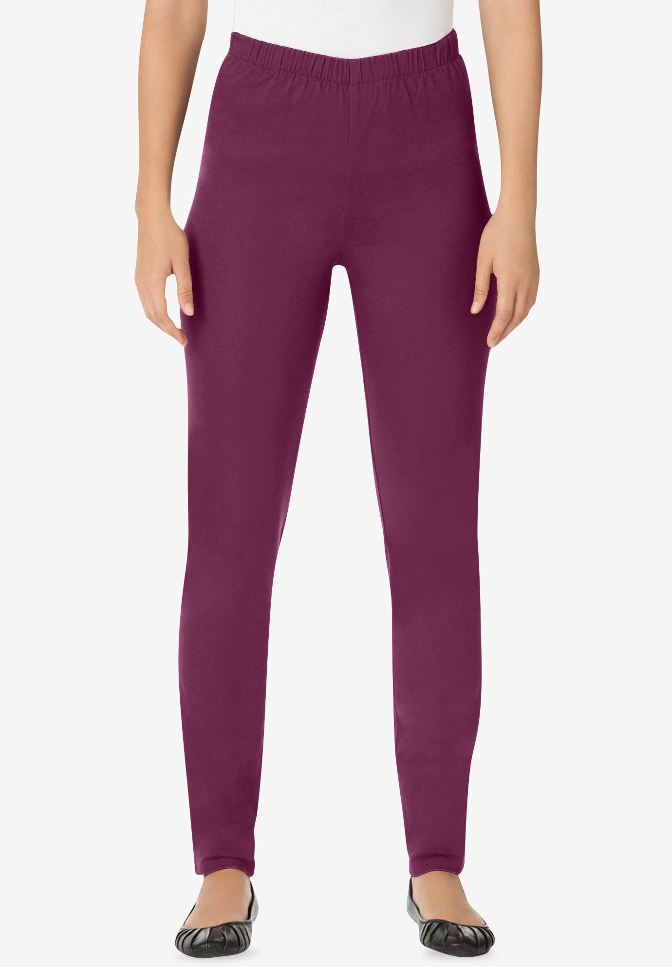 Fineline Stretch Denim Skinny Pull-On Jeans, DEEP CLARET, hi-res image number 0