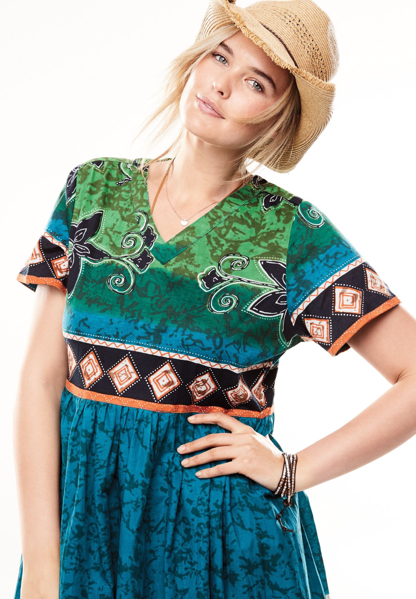 Long Crinkle Cotton Lounger, , alternate image number 6