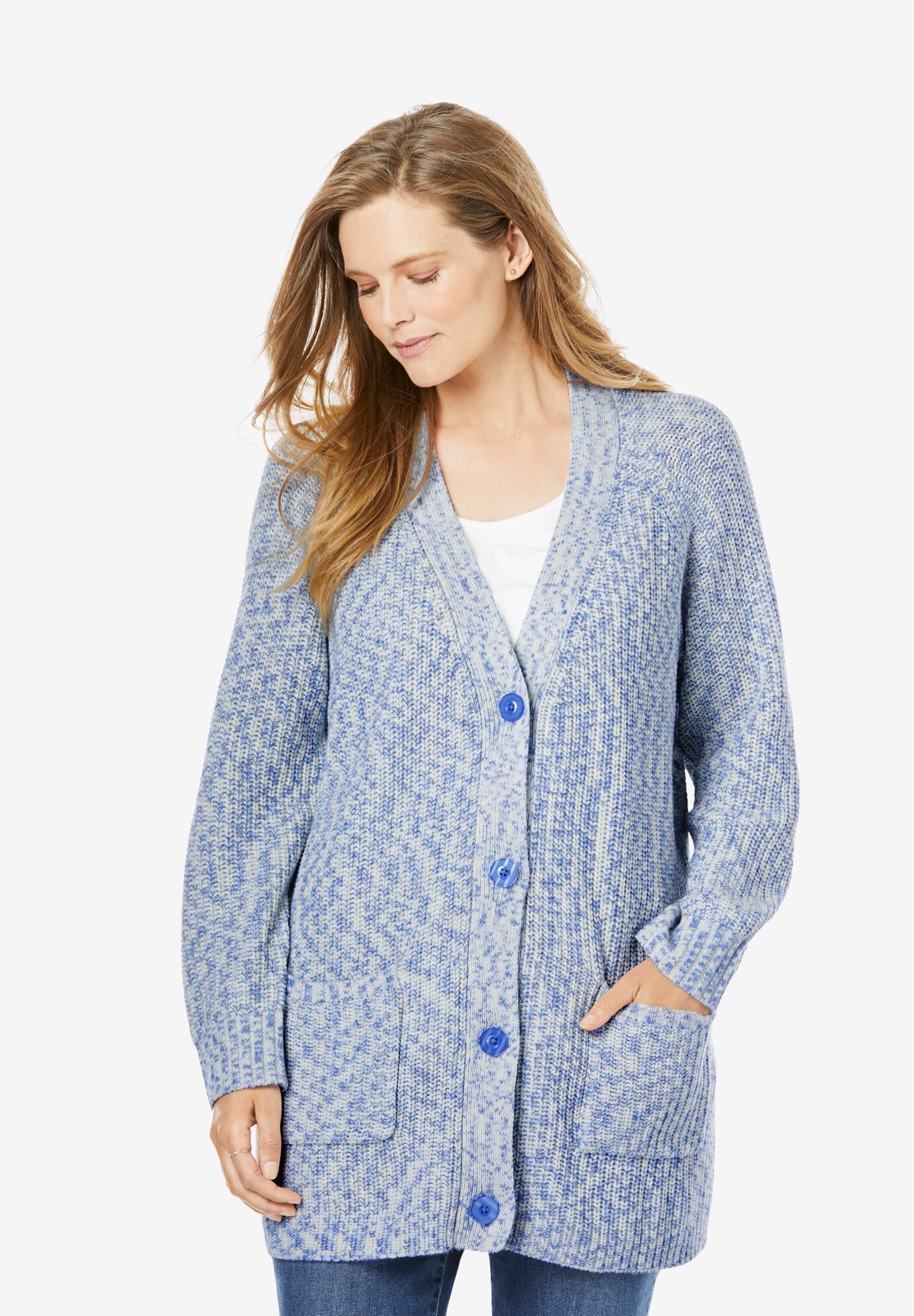 ruched sleeve cardigan