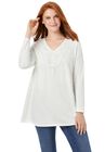Crochet Trim Tunic, , alternate image number null