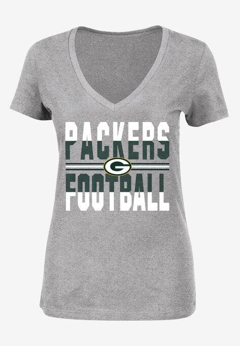 Classic V-Neck Short Sleeve NFL® Tee, PACKERS, hi-res image number null